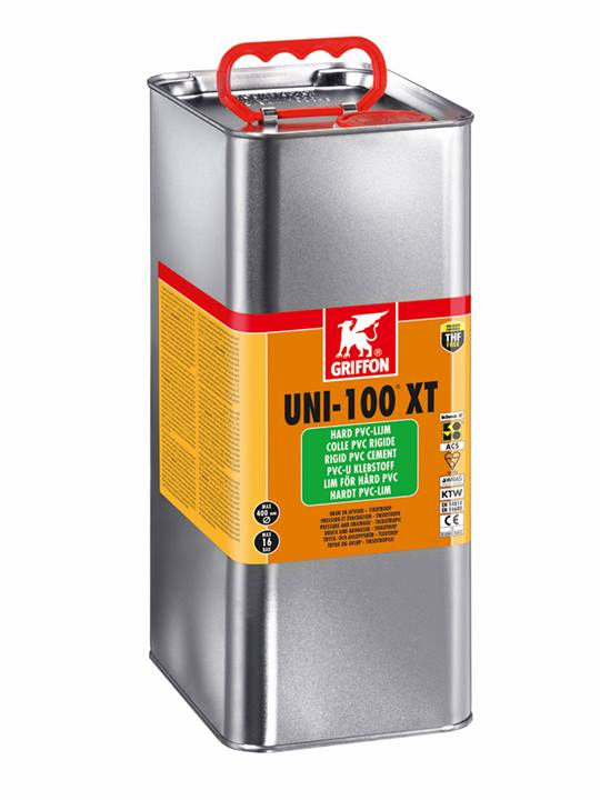 Griffon UNI-100 XT PVC HD lijm kiwa 5000ml.