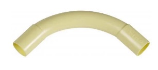 Elektrobuis bocht 90° creme