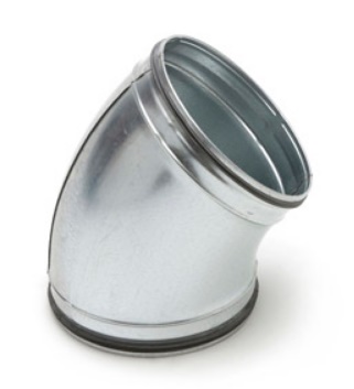 Spiraliet met epdm ring bocht 45° glad verj.