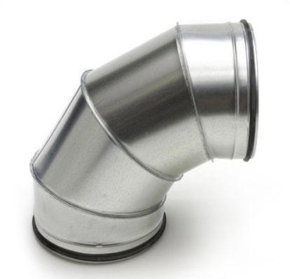 Spiraliet met epdm ring bocht 90° segment verj.