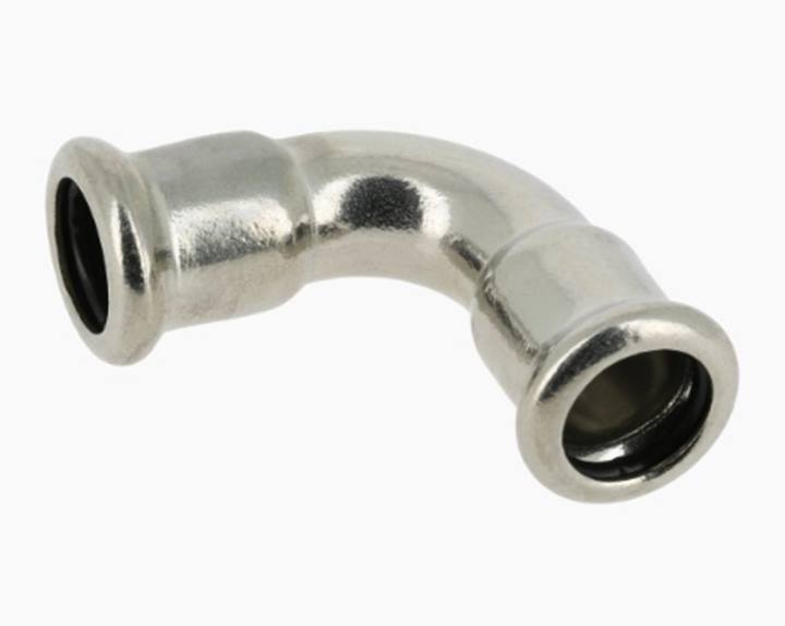 Bonfix RVS press bocht 90° 2x pers