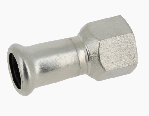 Bonfix RVS press schroefbus recht pers x bi.dr.