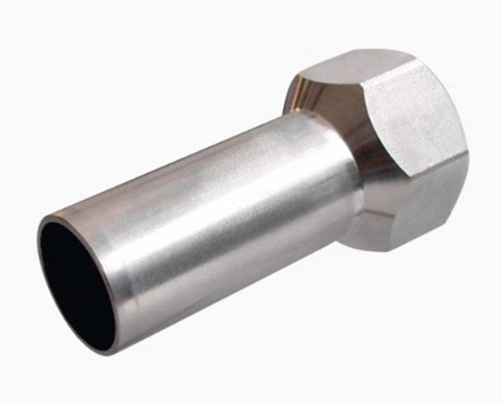 Bonfix RVS press insteek schroefbus recht spie x bi.dr.