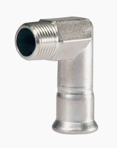 Bonfix RVS press puntknie 90° pers x bu.dr.