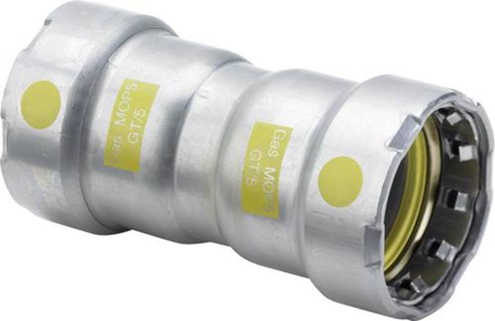 Megapress GAS rechte koppeling 2x pers