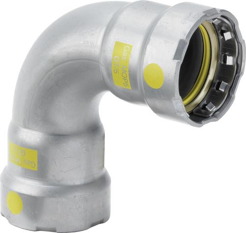 Megapress GAS bocht 90° 2x pers