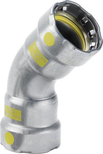 Megapress GAS bocht 45° 2x pers