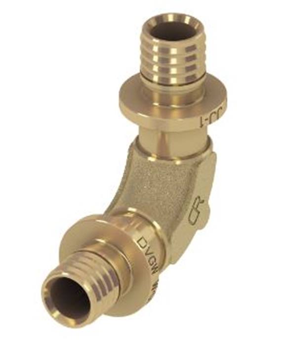 Teceflex brons knie 90° stromend