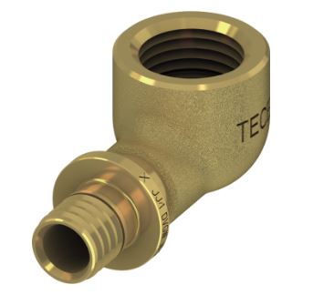 Teceflex brons schroefknie compact 90° bi.dr.