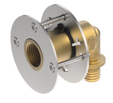 Teceflex brons wanddoorvoer bi.dr. met drukring