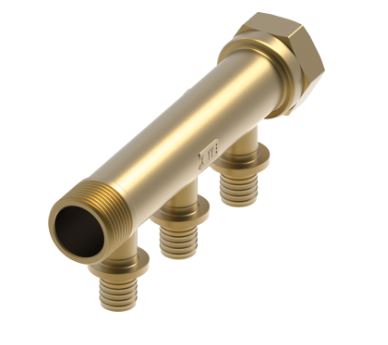 Teceflex messing sanitair verdeler