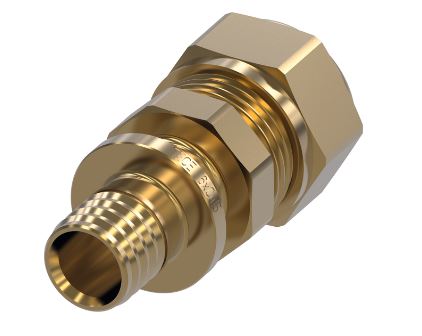 Teceflex messing overgang naar knelkoppeling