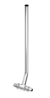 Teceflex nikkel radiator T-stuk