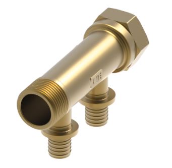 Teceflex brons sanitair verdeler