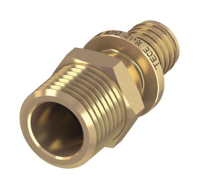 Teceflex messing puntstuk met bu.dr.