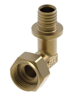 Teceflex pers 2-delige hoekverbinding 16x1/2" bi.dr. wartel messing