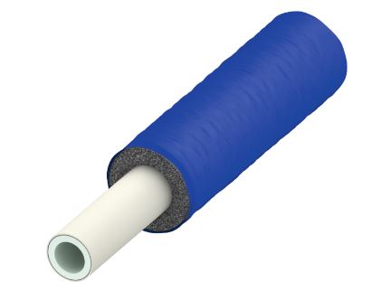 TECElogo alupex buis geisoleerd, 6 mm isolatie, blauw, PE-RT/Al/PE-RT, afmeting 16, rol 75 m