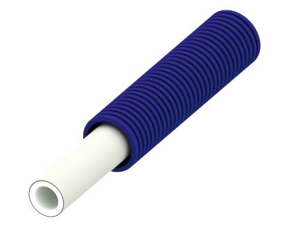 TECElogo AKB buis in mantelbuis, blauw, PE-RT/Al/PE-RT, afmeting 16, rol 75 m