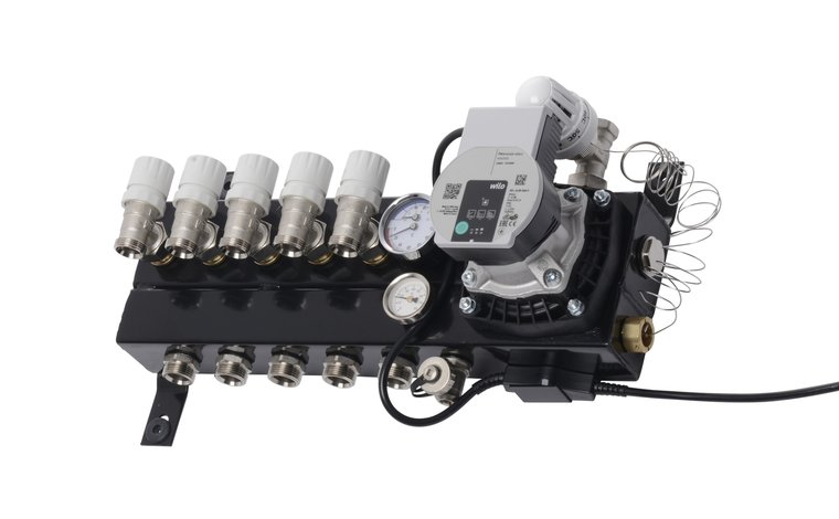 Slim Vloerverwarmingsverdeler inclusief kranen