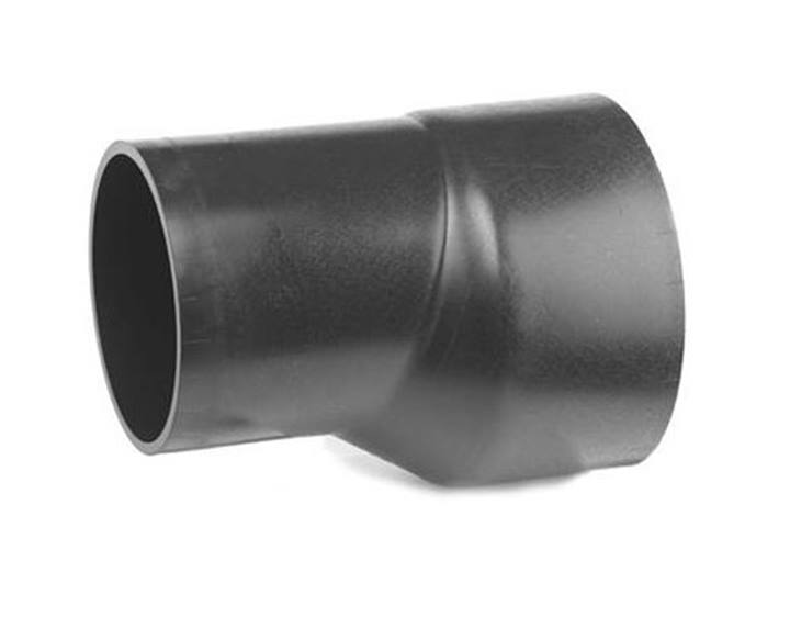 PE80 afvoer verloop excentrisch lang KOMO