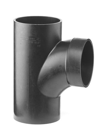 PE80 afvoer stroom T-stuk 88,5° KOMO