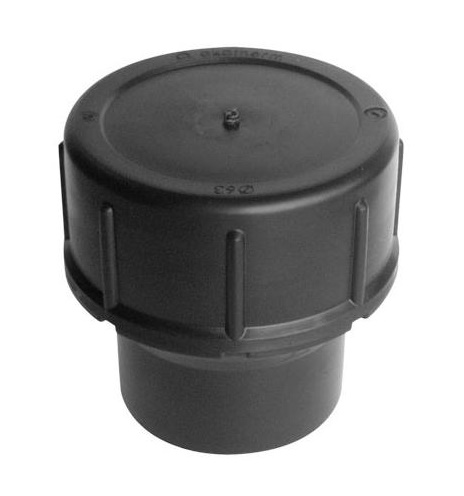 PE80 afvoer schroefeindkap lang KOMO