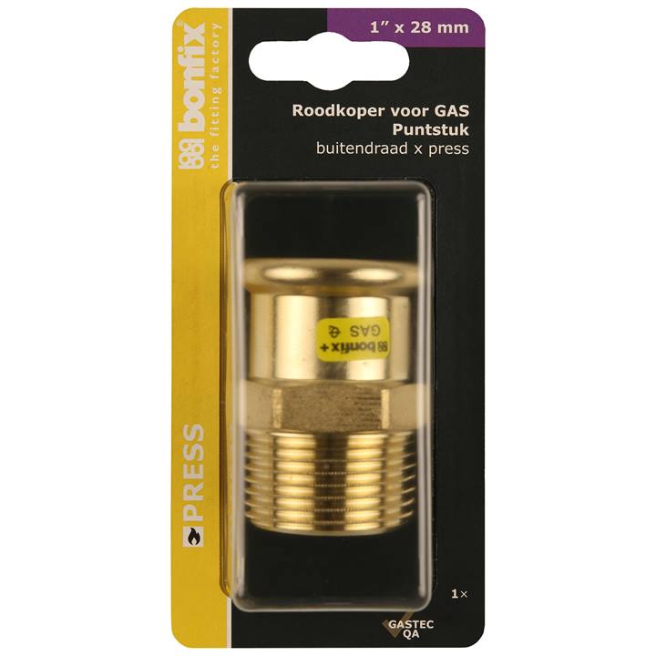 BONFIX Blister Press roodkoper Gas puntstuk 28x1" bu.