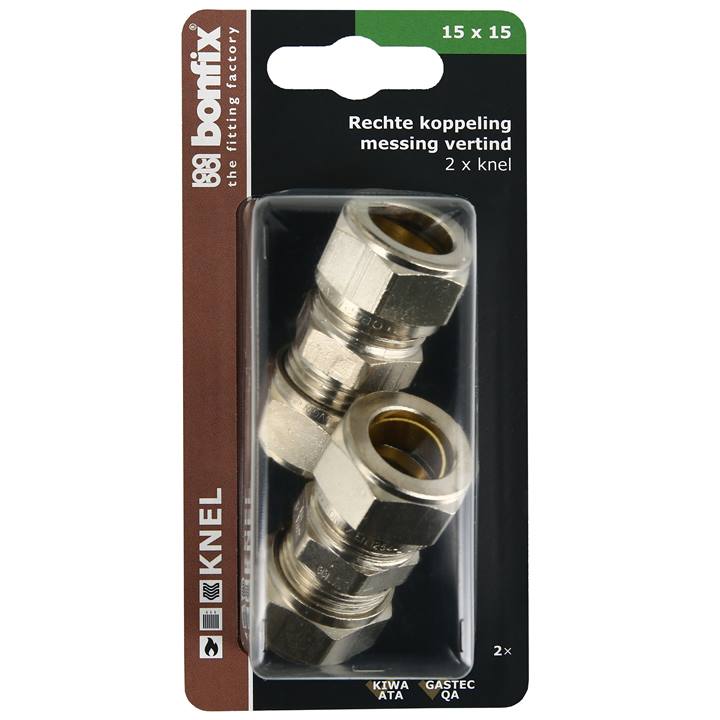 BONFIX Blister knel sok 15x15 vernikkeld 2x