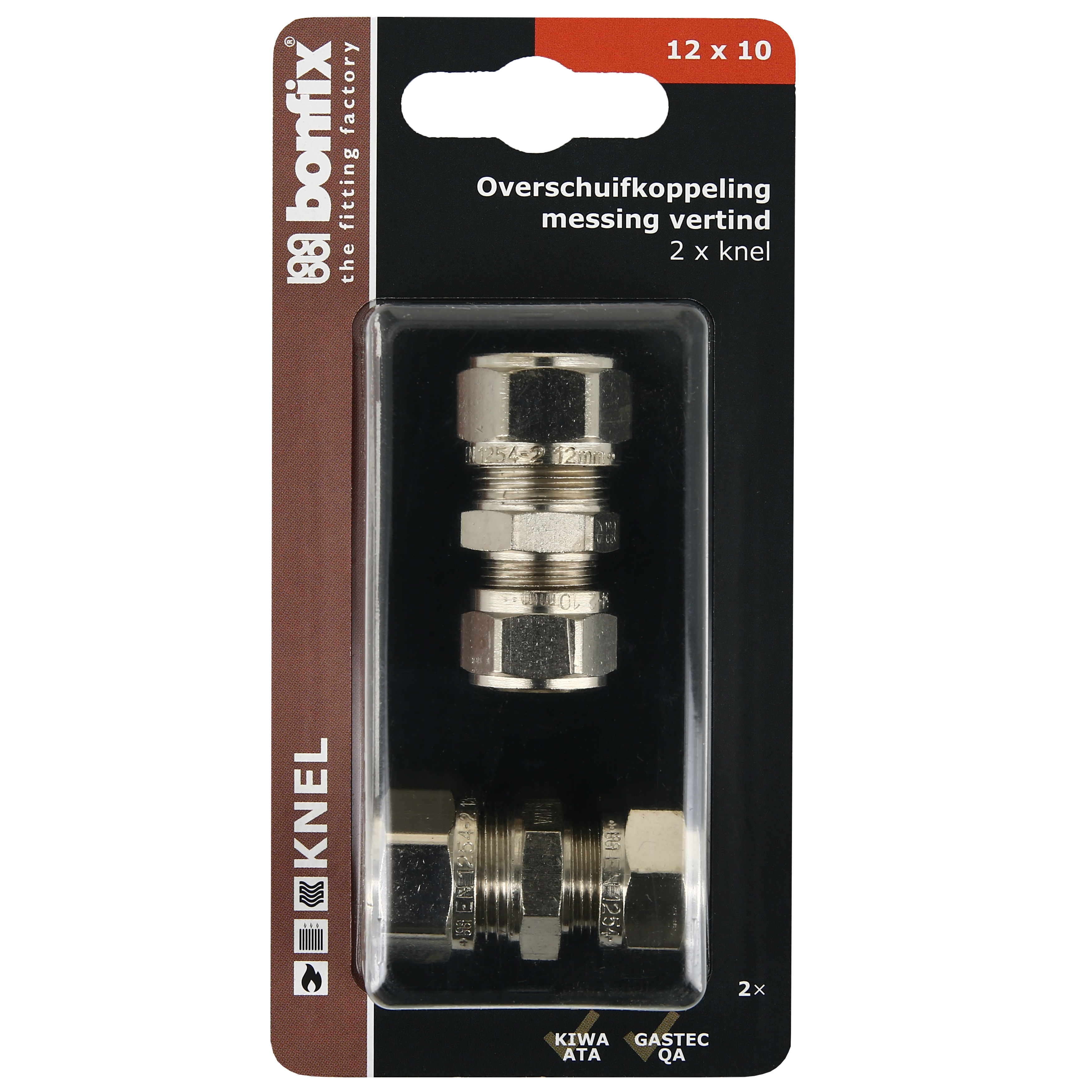 BONFIX Blister knel sok 12x10 vernikkeld 2x