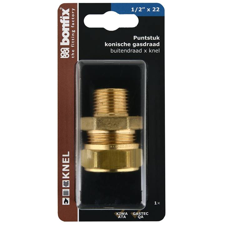 BONFIX Blister knel puntstuk 22x1/2" bu.