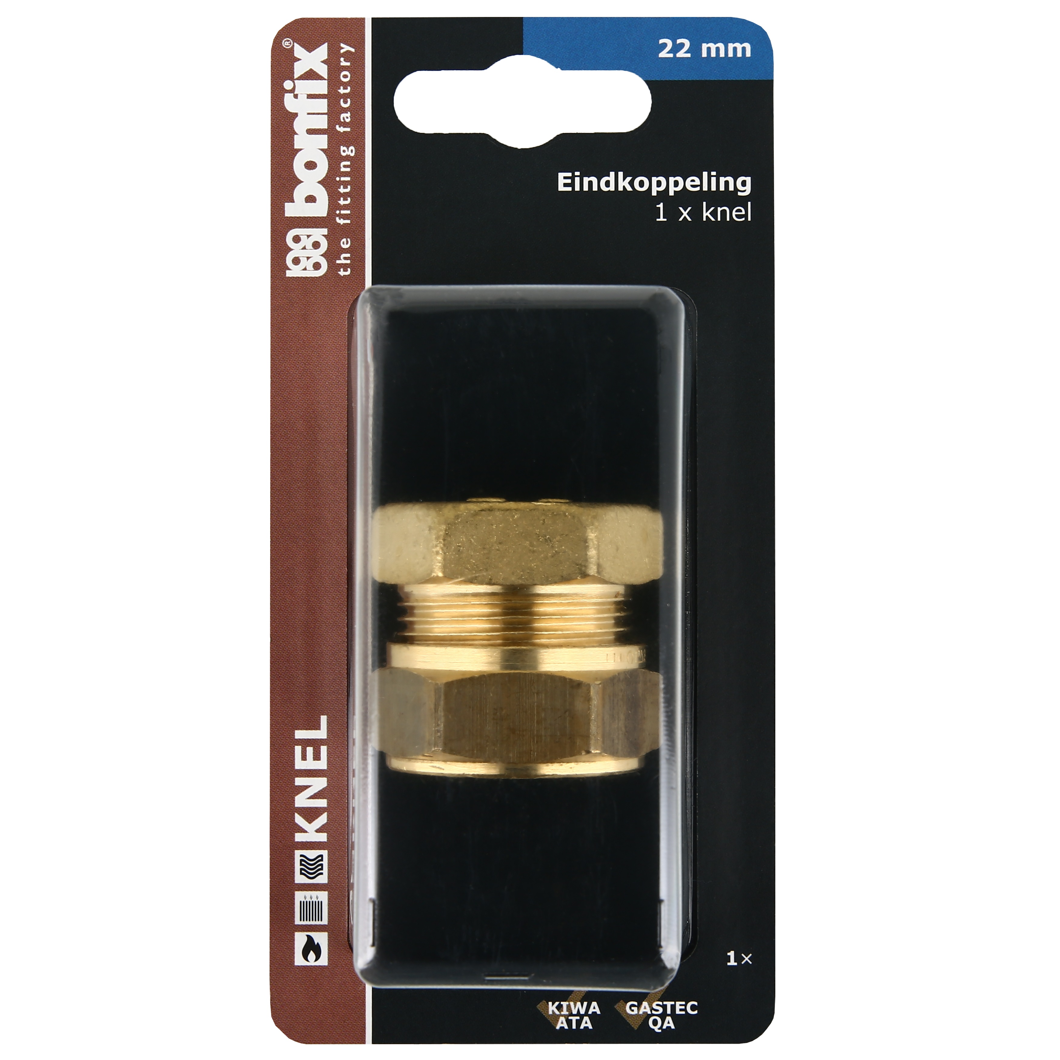 BONFIX Blister knel eindkoppeling 22mm