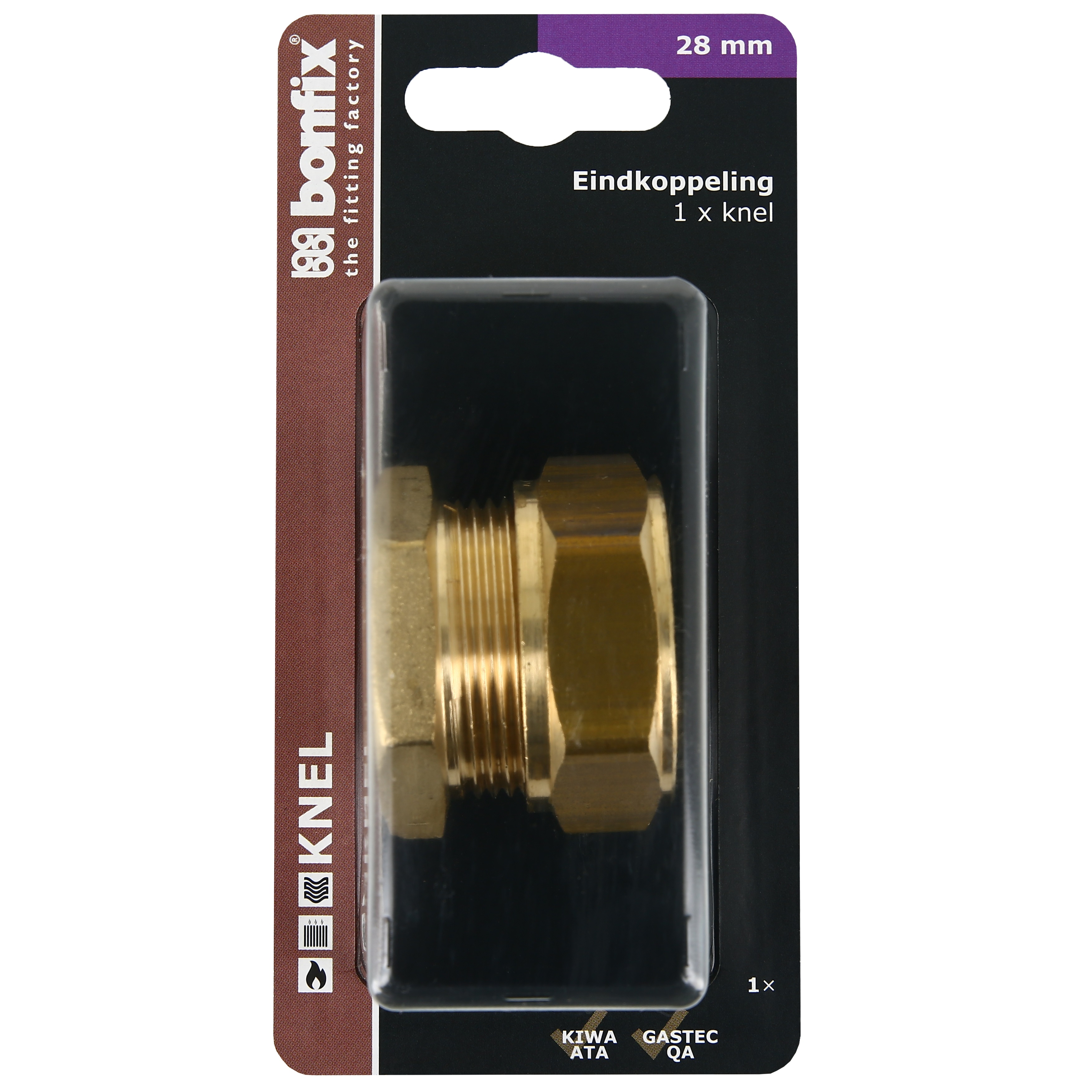 BONFIX Blister knel eindkoppeling 28mm
