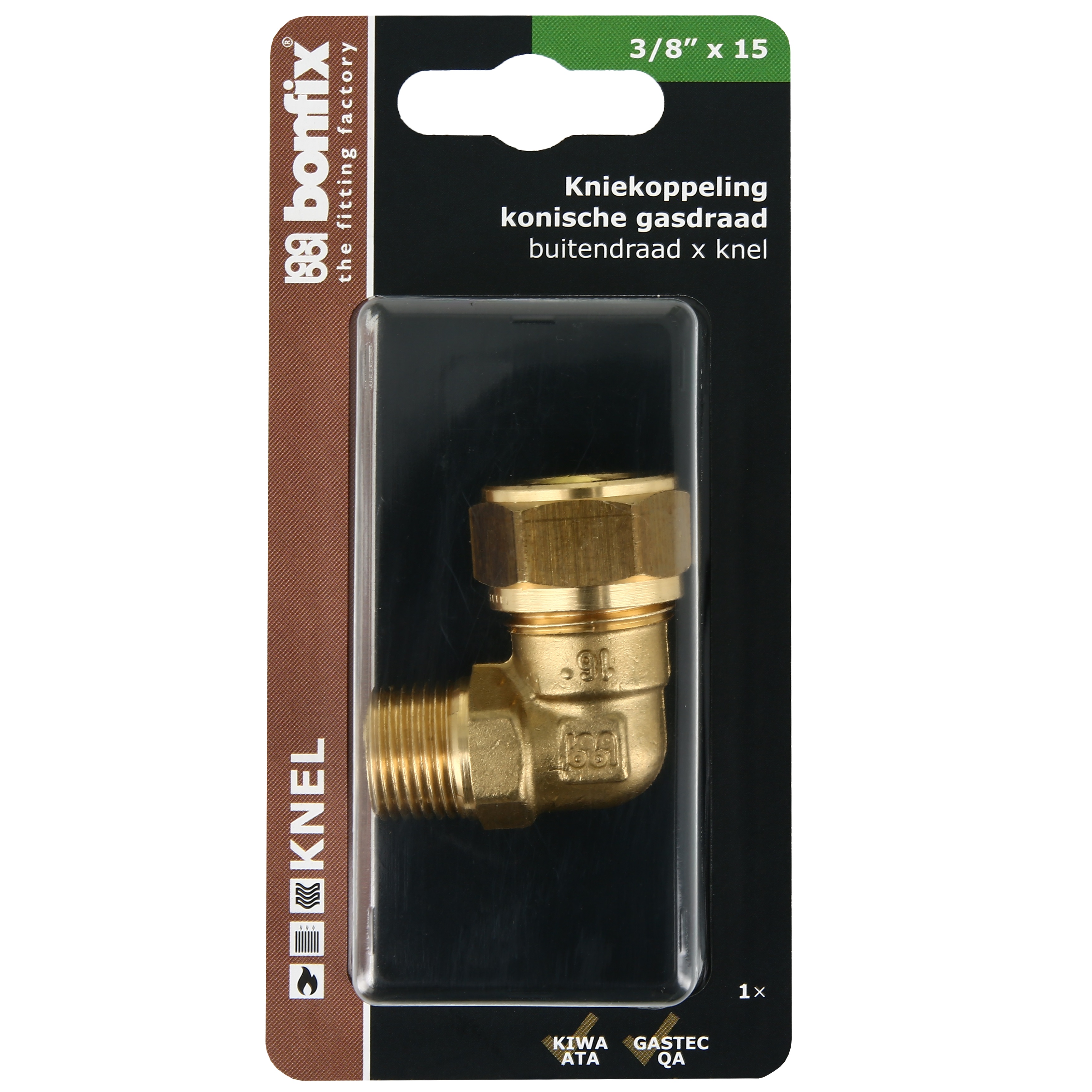 BONFIX Blister knel knie 15x3/8" bu.