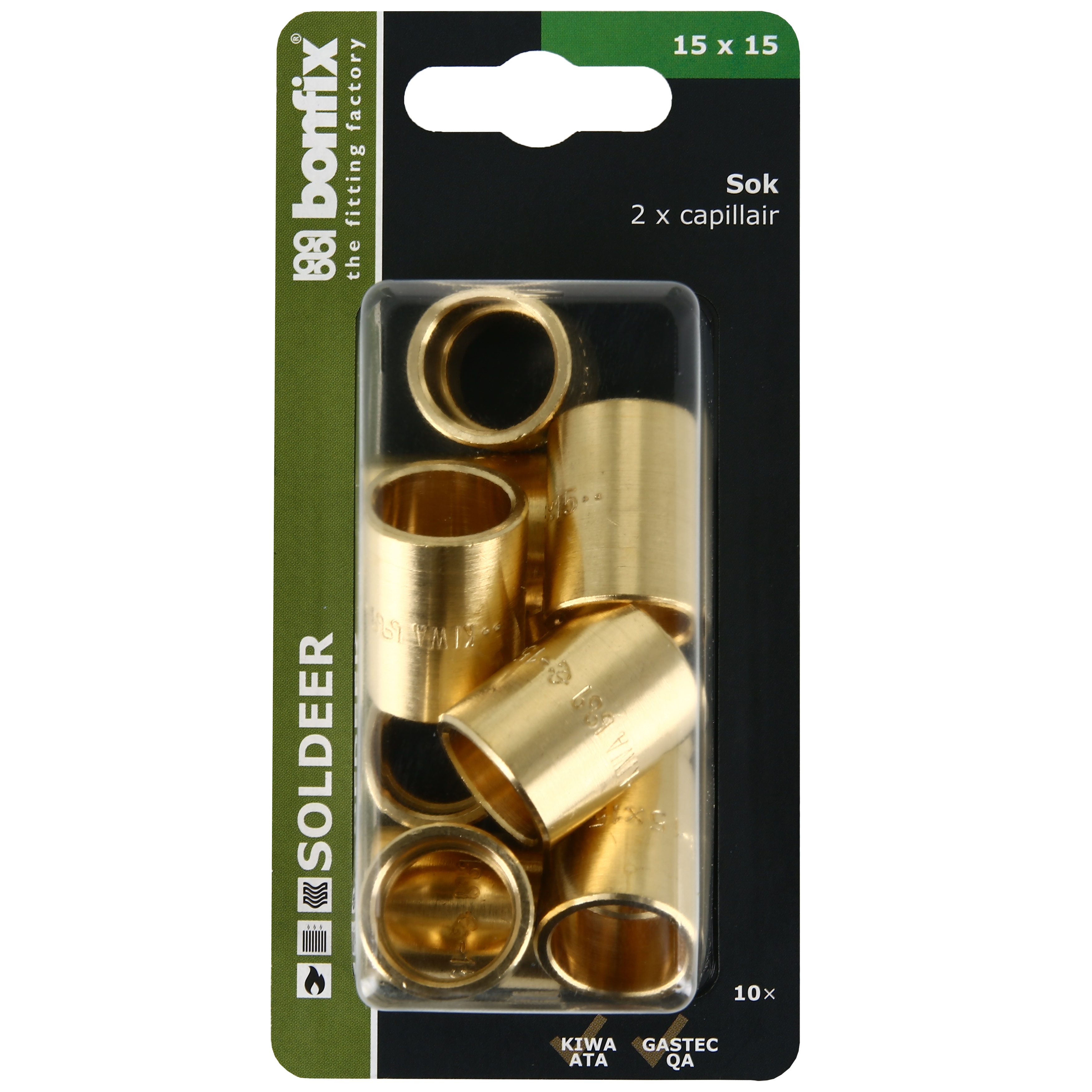 BONFIX Blister Cap. sok 15x15mm 10x