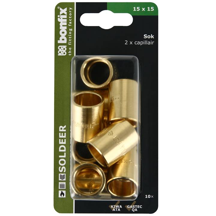BONFIX Blister Cap. sok 15x15mm 10x
