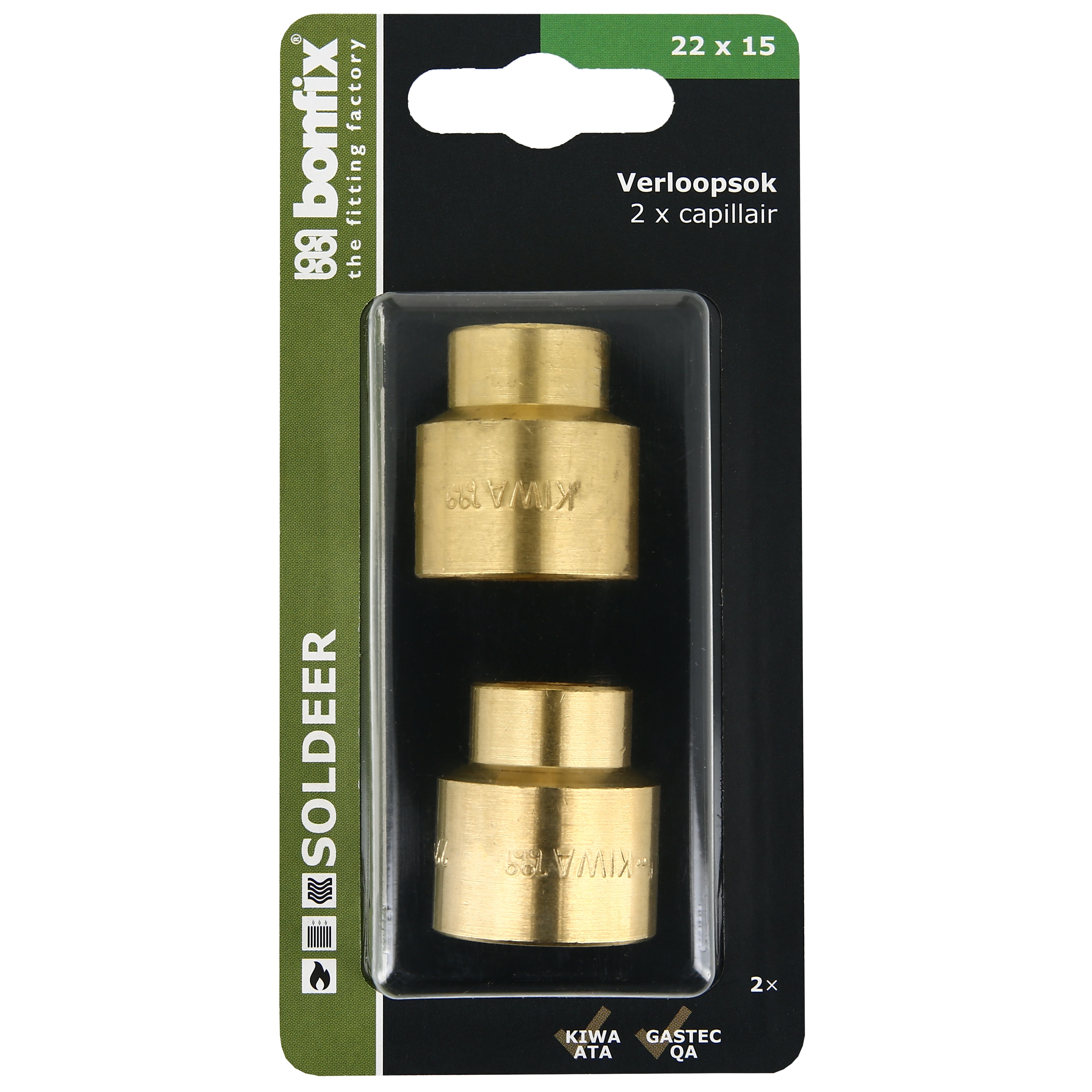 BONFIX Blister Cap. verloopsok 22x15mm 2x