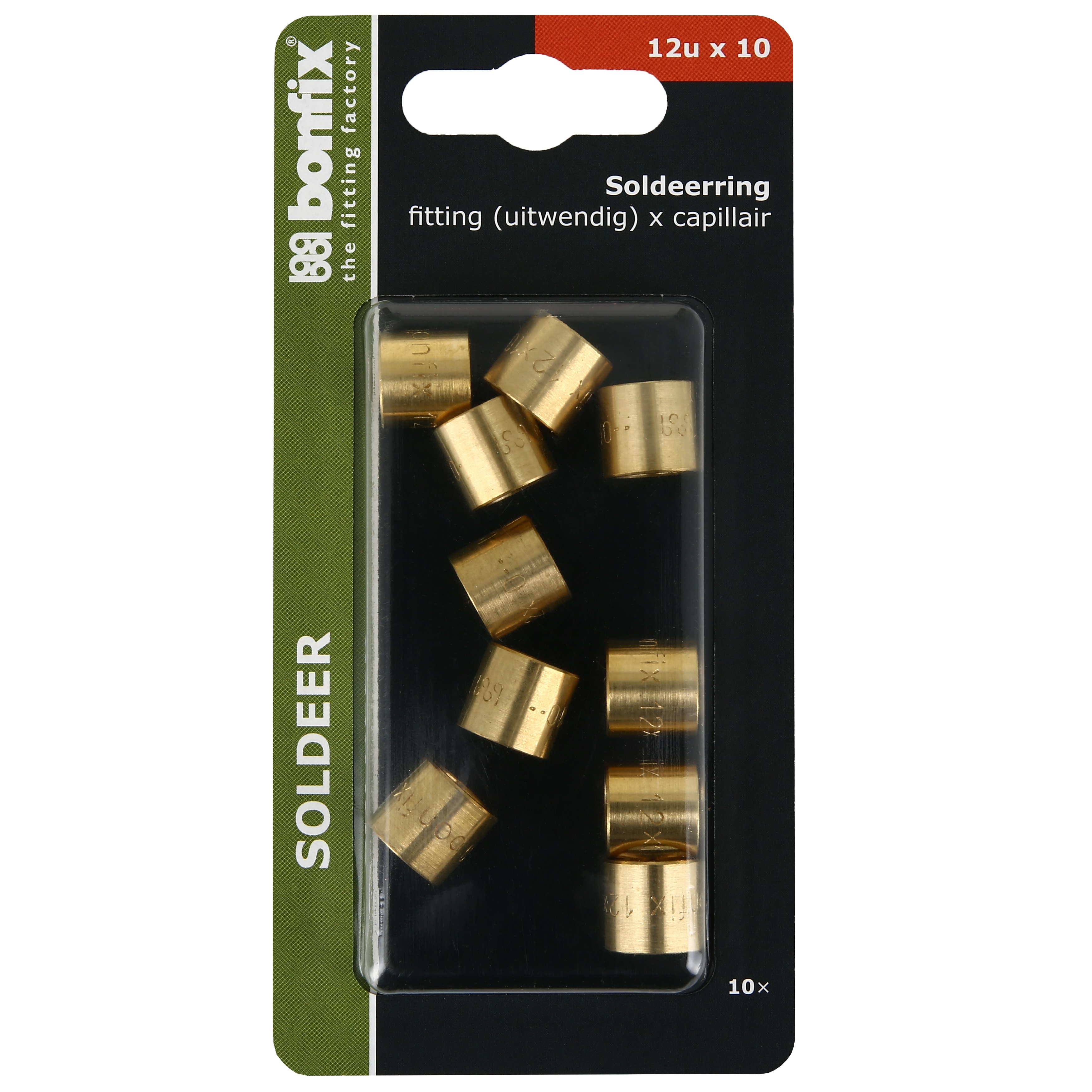 BONFIX Blister Cap. ring 12u x10mm 10x