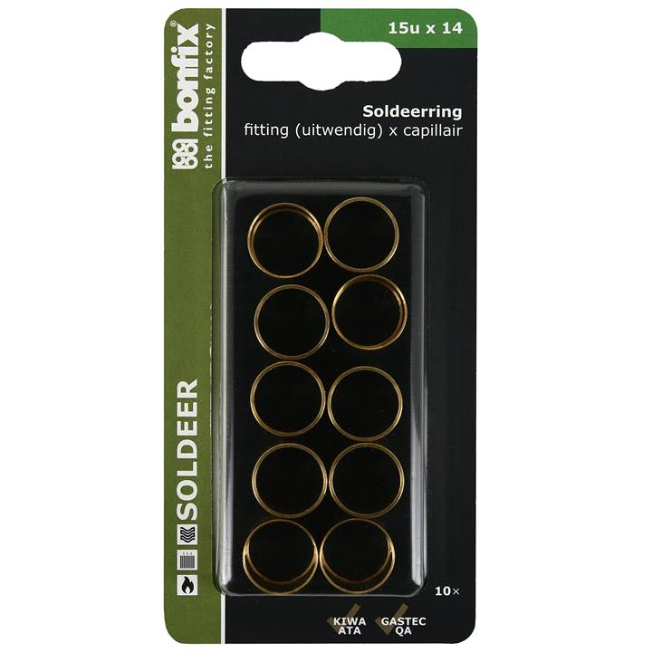 BONFIX Blister Cap. ring 15u x14mm 10x