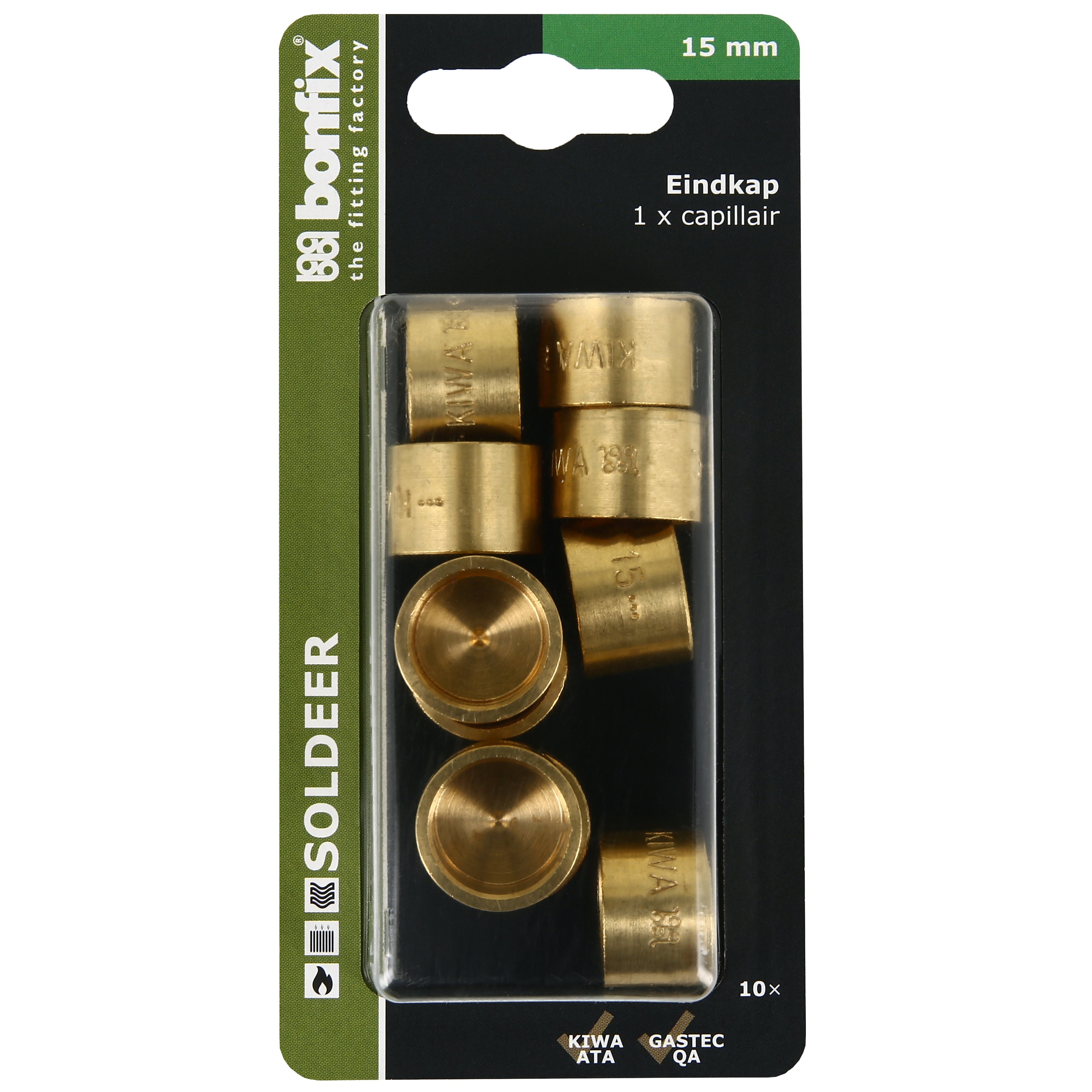 BONFIX Blister Cap. kap 15mm 10x