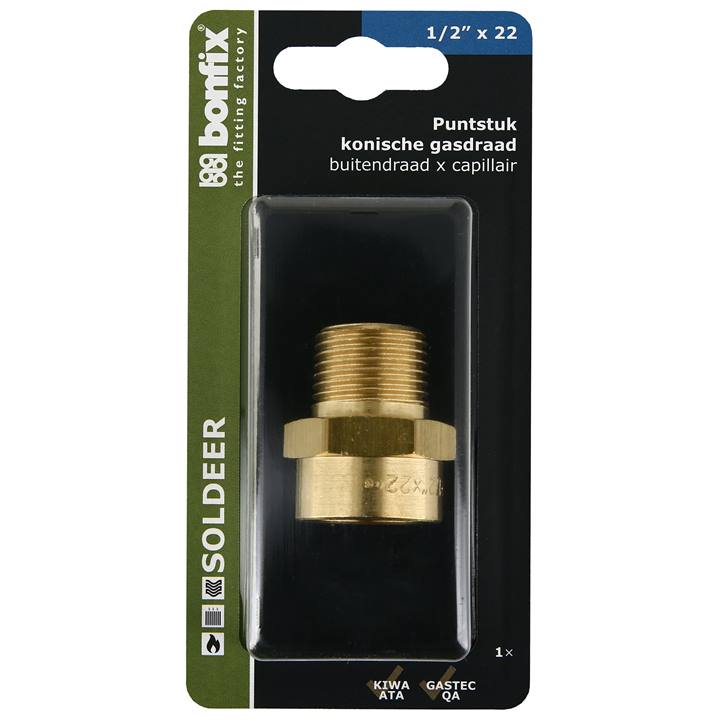 BONFIX Blister Cap. puntstuk konisch 22x1/2" bu.