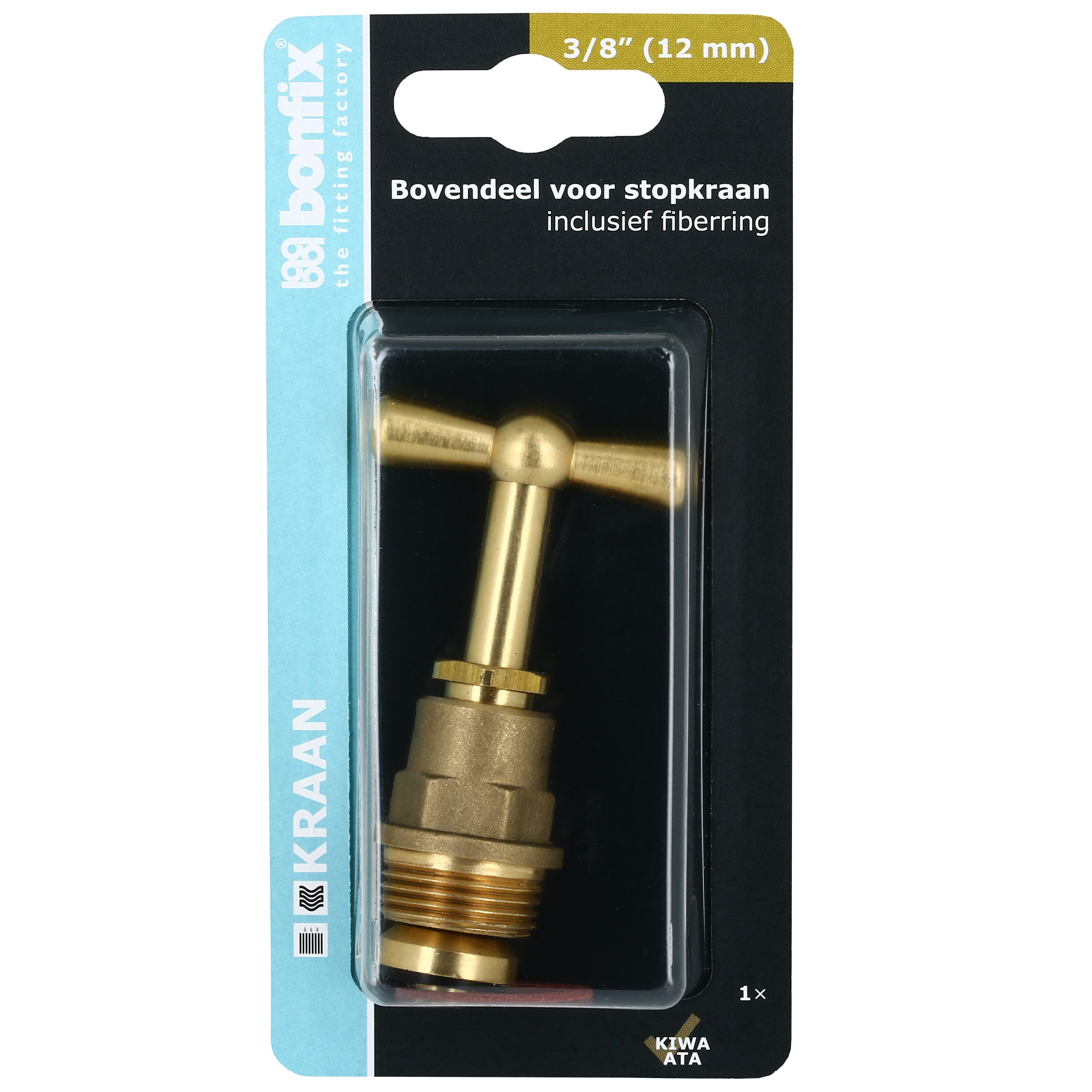 BONFIX Blister Messing bovendeel voor stopkraan 3/8" (12mm)