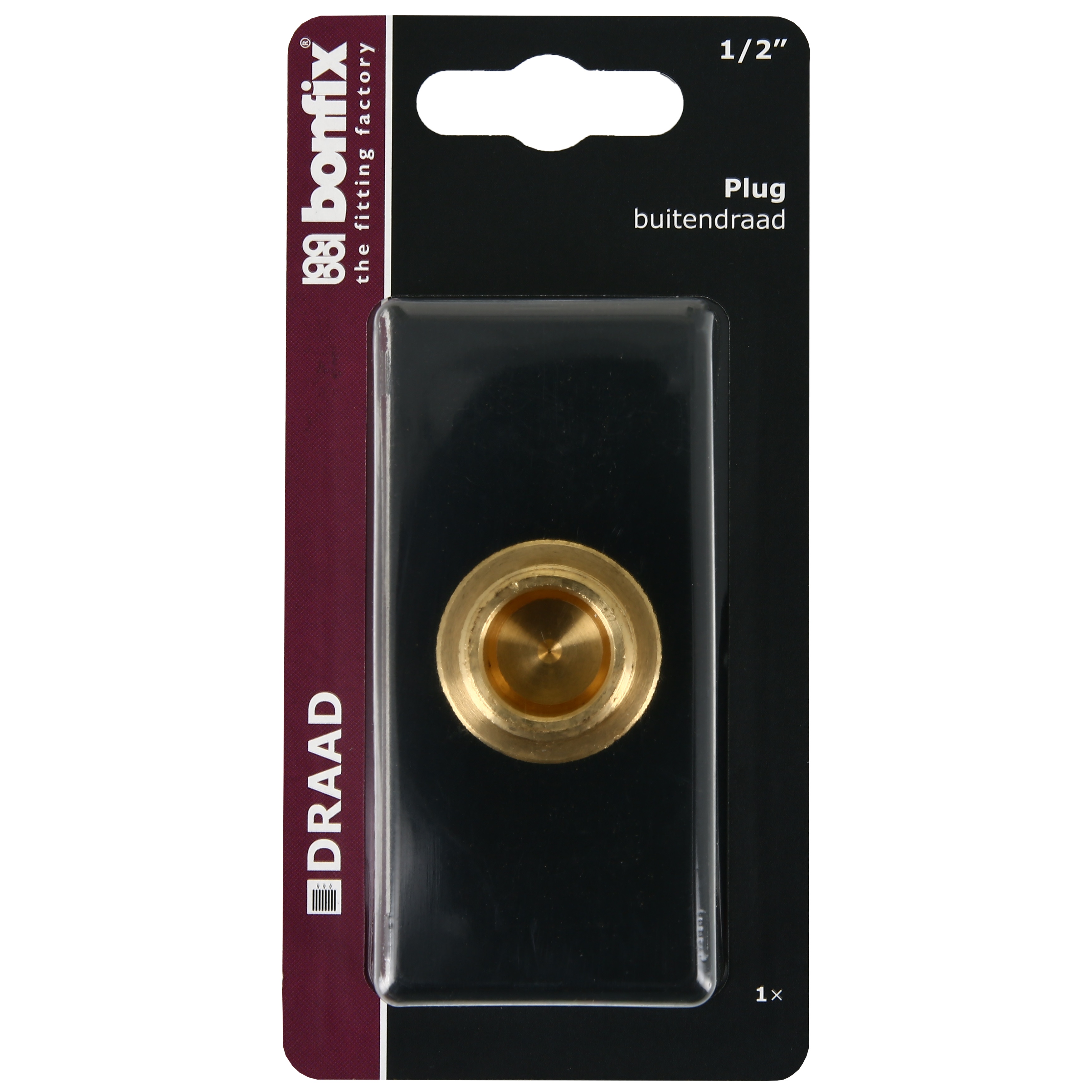 BONFIX Blister Plug met zeskant 1/2" bu.