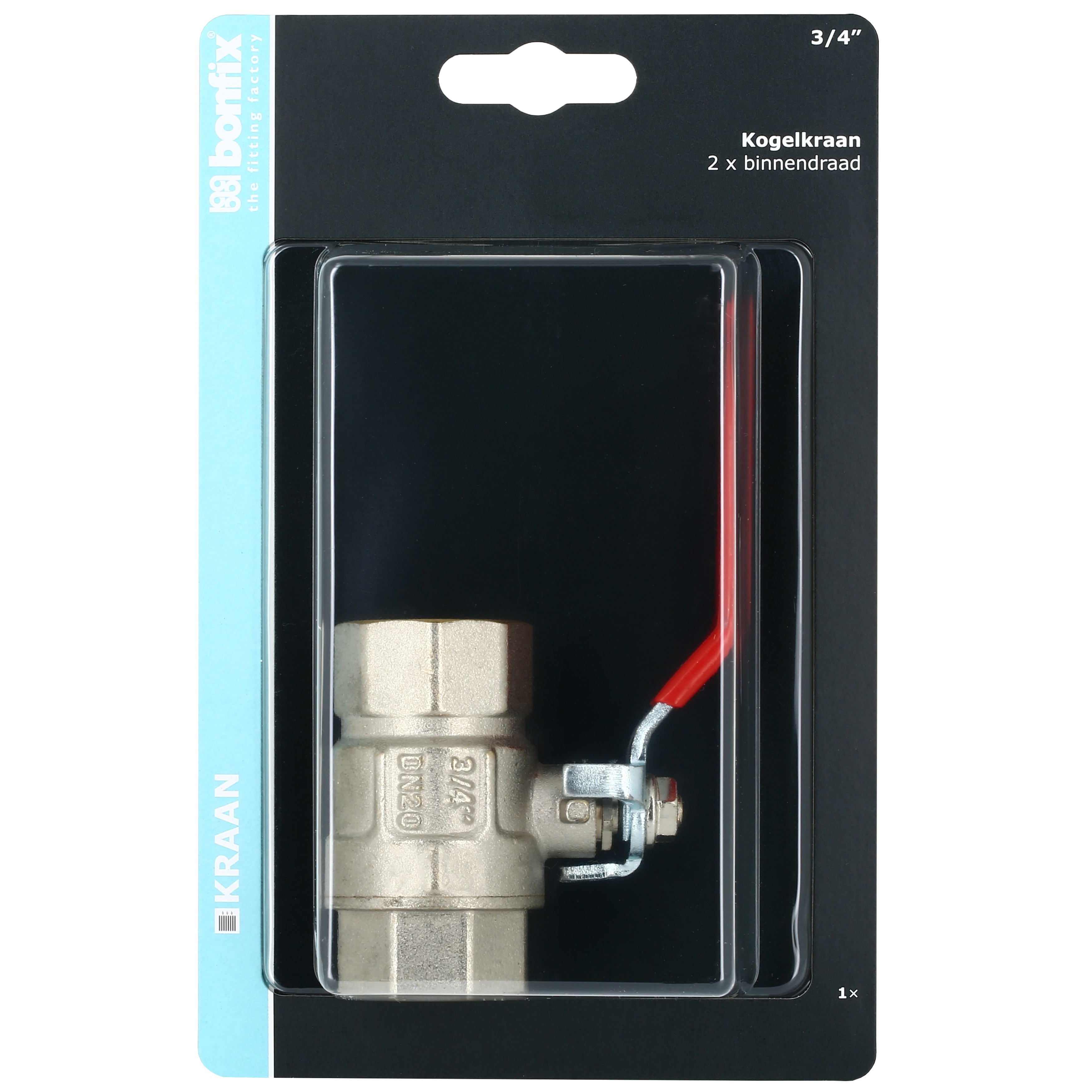 BONFIX Blister kogelkraan 3/4"x3/4" bi. x bi.