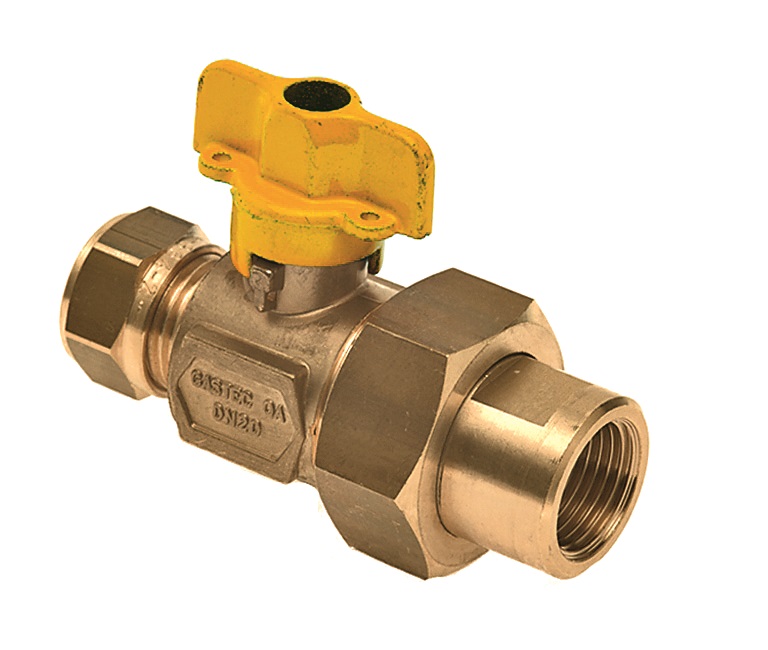 BONFIX Zak gaskogelkraan 15x1/2" bu.