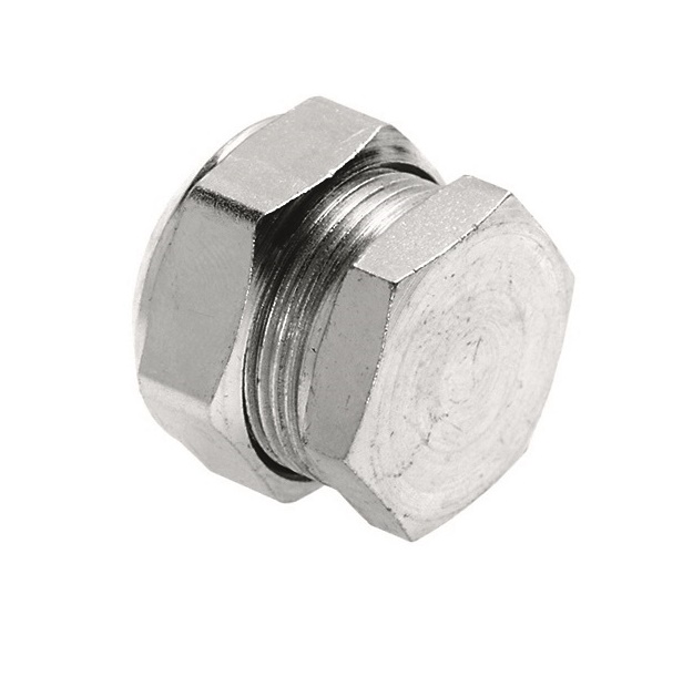 BONFIX Zak knel eindkoppeling 15mm nikkel