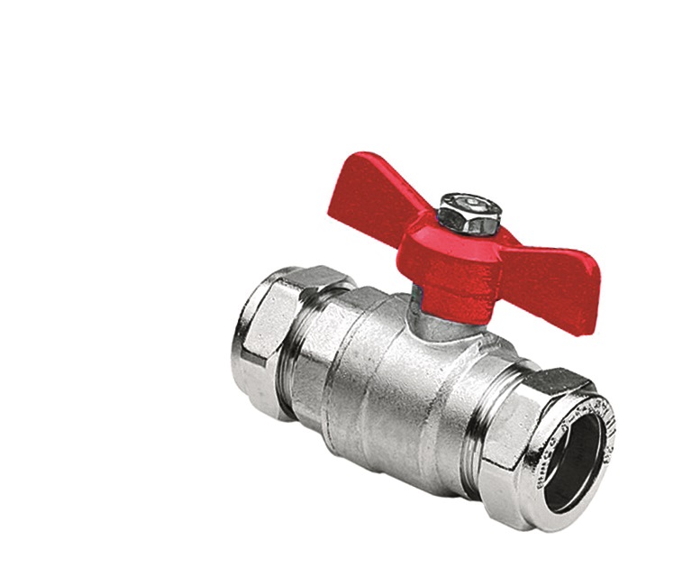 BONFIX Zak knel kogelkraan met vlindergreep 15x15mm