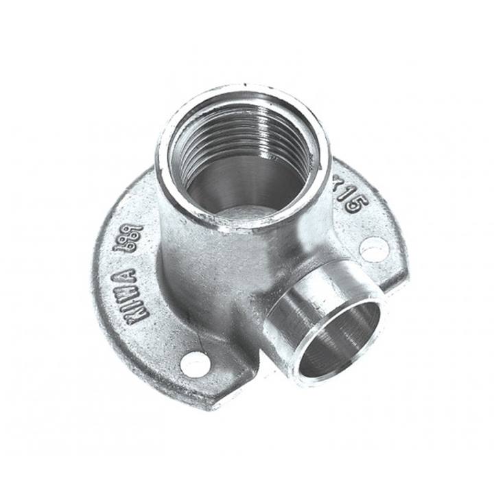 BONFIX Zak Cap. muurplaat laag 15x1/2" bi. vertind