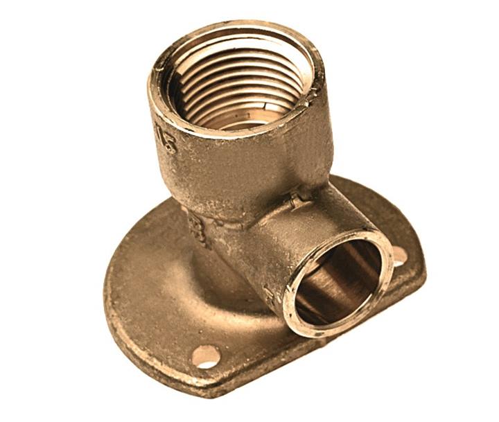 BONFIX Zak Cap. muurplaat hoog 15x1/2" bi.