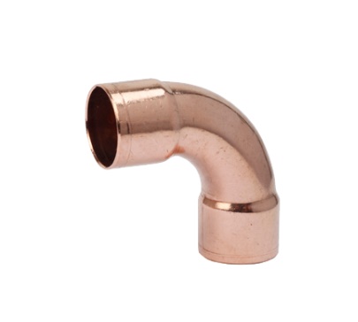 BONFIX Zak Cap. roodkoper bocht 90° 15x15mm 2x