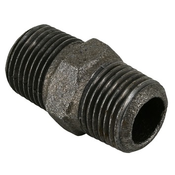 BONFIX Zak malleable nippel 1/2" bu.x bu. zwart